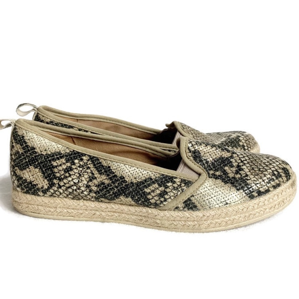 Clarks Azella Theoni Snake Print Espadrille Shoes